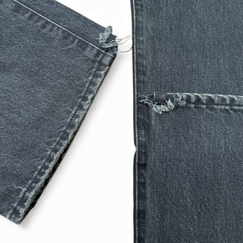 NWT Edwin straight leg Simone jeans black distressed size 31 - Picture 4 of 8